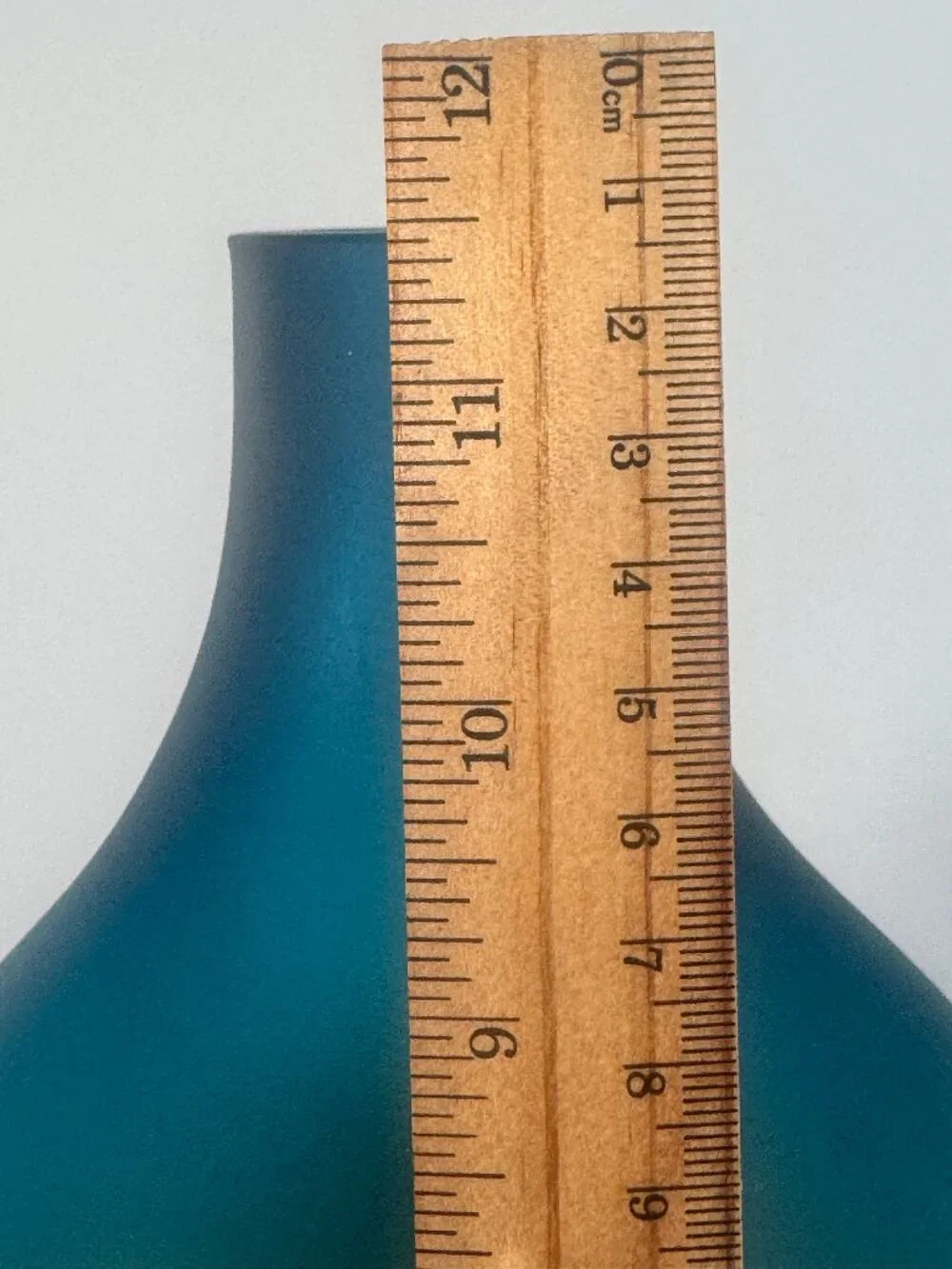 Brown and blue Ombre glass vase